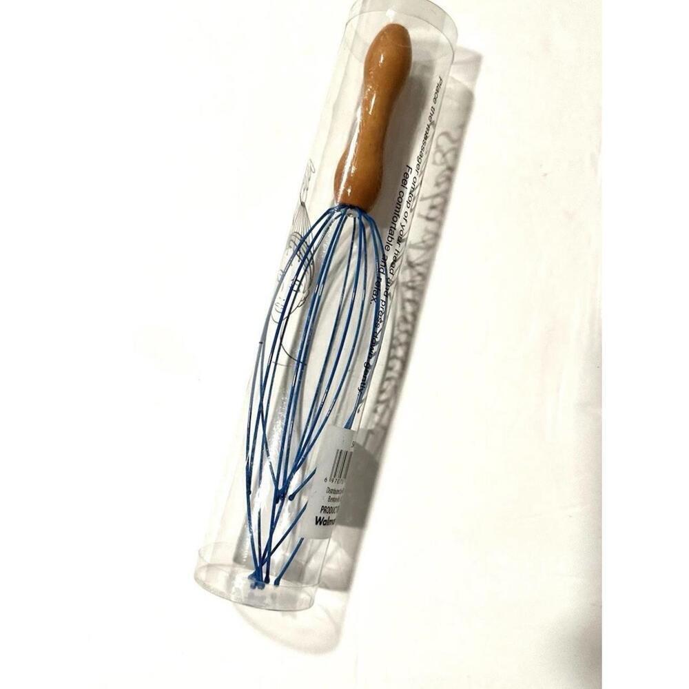 Walmart Blue Wire Head Scalp Massager with Wooden Handle - Picture 3 of 3